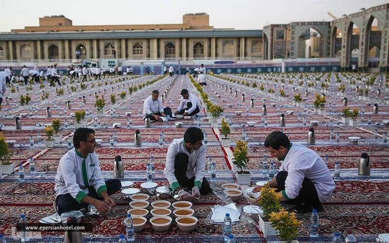 افطاری در حرم امام رضا